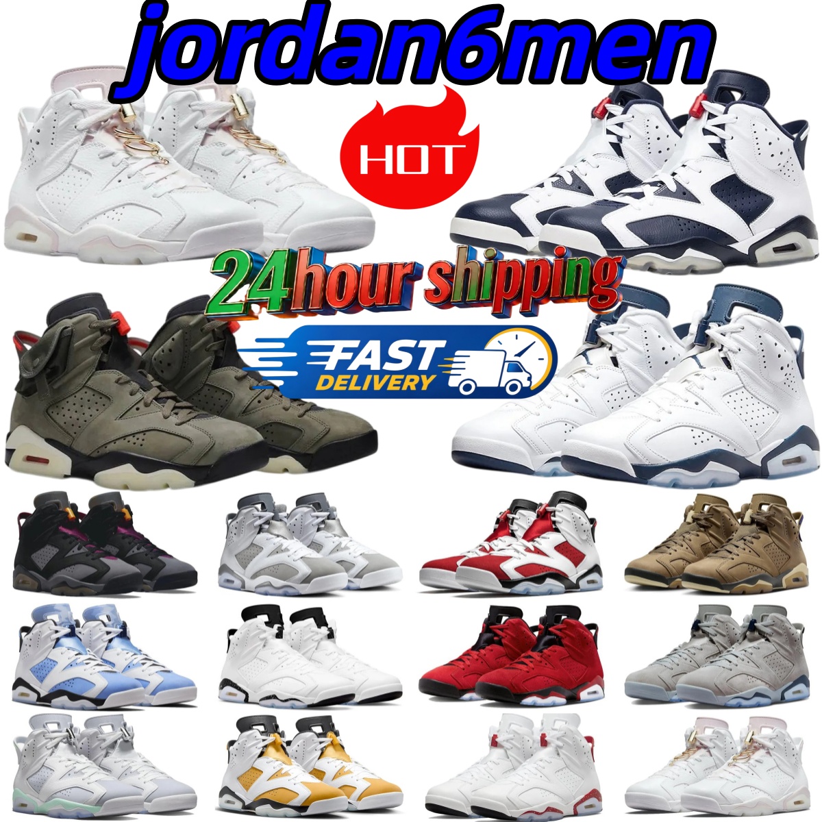Halloween men shoes 6s brand designer shoes sneaker 6 basketball shoes high top running shoes leather uppers North Carolina blue brown red black whi