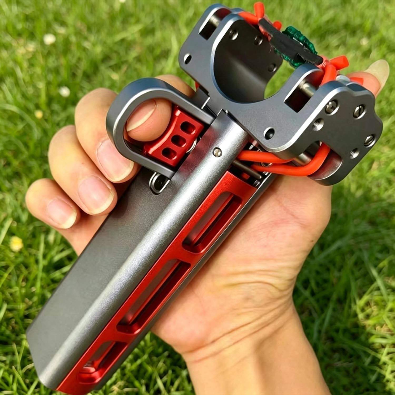High-Quality CNC Crafted Aluminum Sling Launcher: Perfect Tool For Casual Outdoorsmen With Multiple Shooting Modes