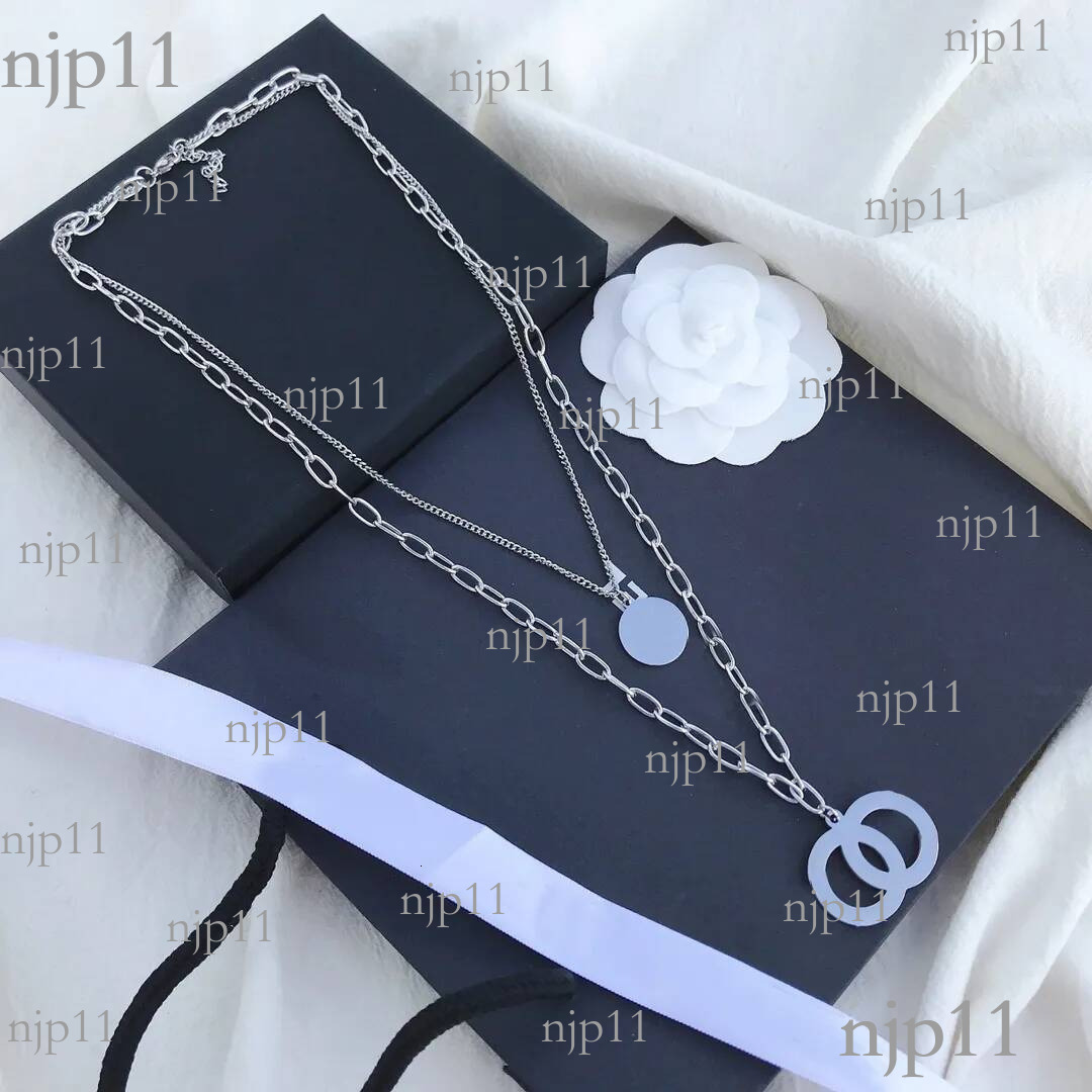 Designer Chain 925 Silver Plated Necklace Stainless Steel Boutique Women Jewelry Classic Gift Stamp