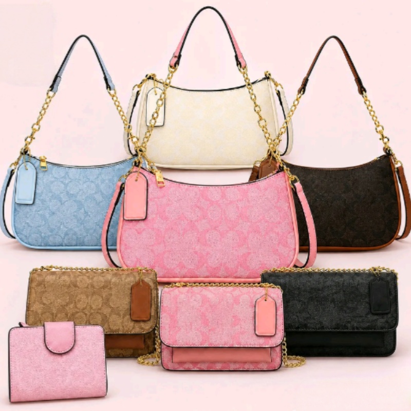 Designer 2026 Trends bags luxury women Hand bag Pink Teri purse Shoulder Bags crossbody bags Premium Leather with Metal Chains