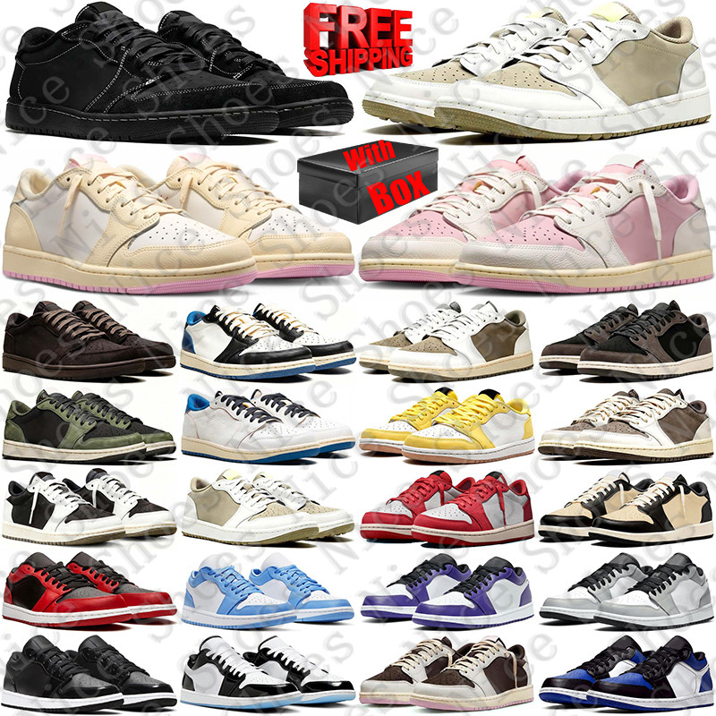 Free Shipping With Box Designer Basketball travi travis scort scoot1s scoots scottjordan low 1 1s lows Sports Shoes d h gate sneakers mens womens tr