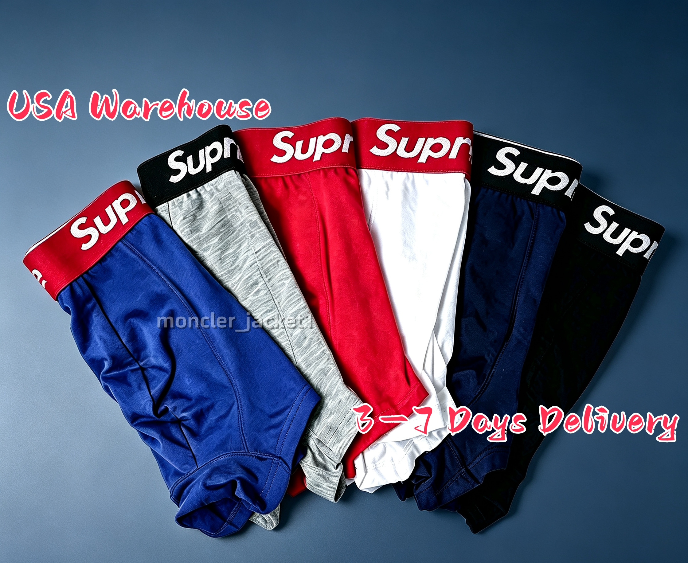 High Quality MenSUUUP Soft Cotton Boxer Briefs Letter Print Elastic Waistband Breathable Multicolor Daily Underwear For Men 5A