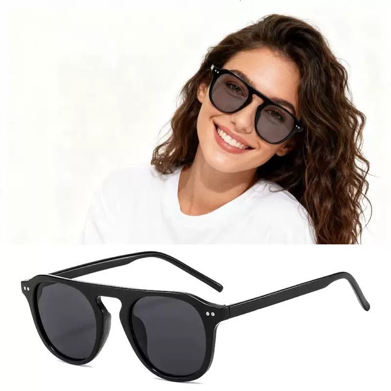Designer High Quality Sunglasses For Men Women Bold Thick Frame Amber Lens Glasses Luxury Retro Inspired Eyewear For Everyday Wear And Outdoor Activ