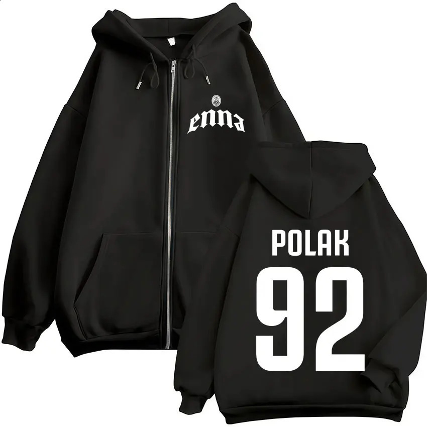 Rapper PLK Enna 2026 Tour Merch Zipper Hoodies Mens Women Clothing Fashion Zip Up Hooded Sweatshirts Jacket Coats Streetwear 260920