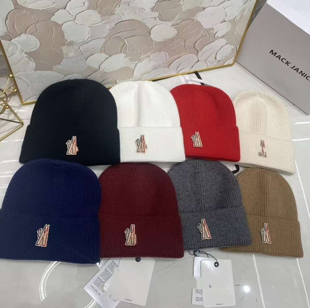 Monclly summer hat designer monclairity baseball cap woman casquette gorras Winter Fashion Casual Versatile Couple Style Cashmere Warm Knitted Hat 2