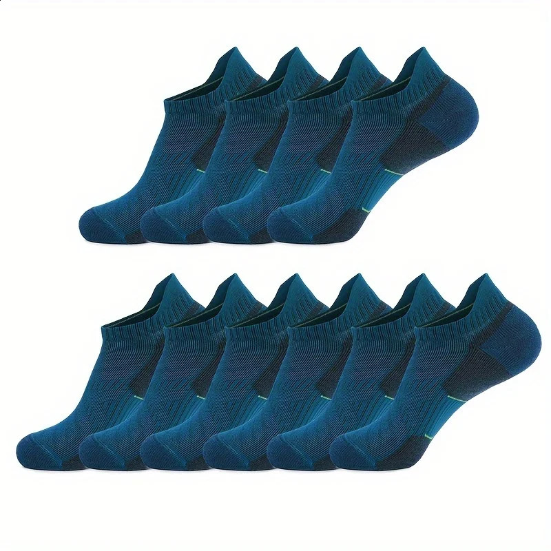 5 Pairs Unisex Merino Wool Ankle Hiking Running Socks Compression Support Thick Cushion No Show Men Women Breathable 260920