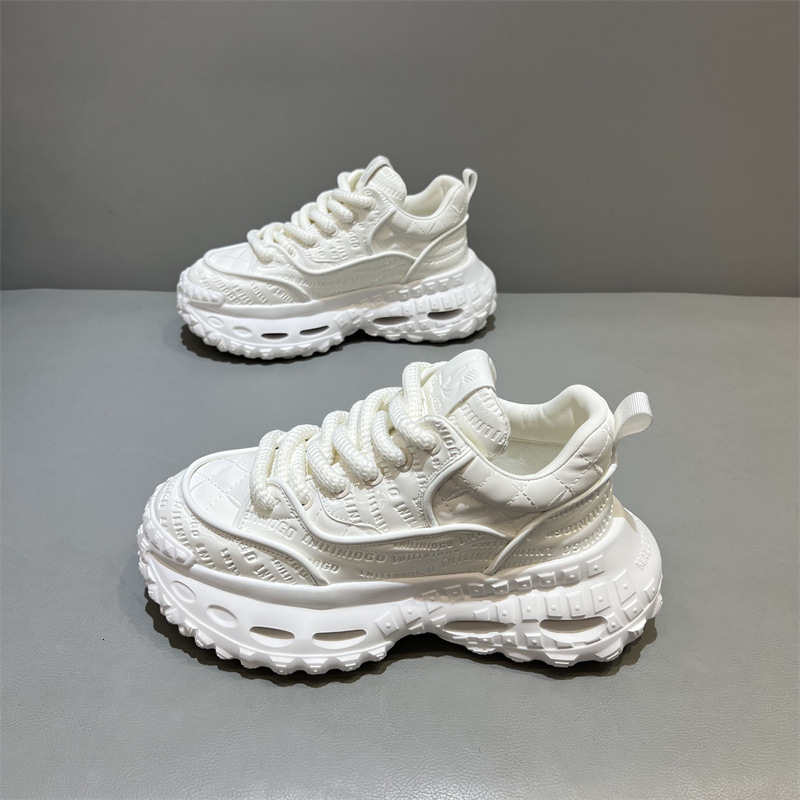men's spring Designer shoes 2025 new black mecha dad shoes fashion trendy printed thick-soled Casual shoes casual sneakers