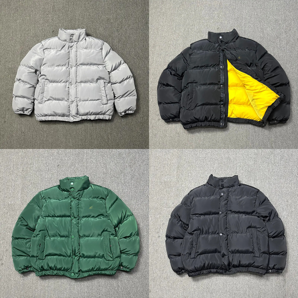 mens down parkas winter the Rock stand up collar jacket loose fitting cotton jackets