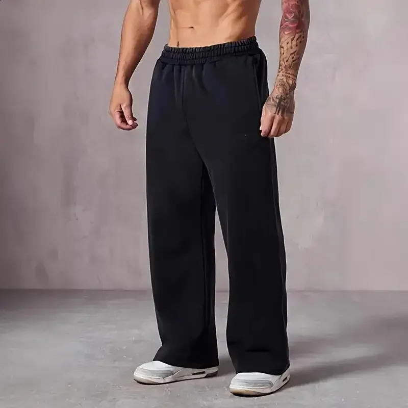Pantaloni casual da uomo a tema basket in stile americano, pantaloni sportivi oversize larghi e dritti 260920