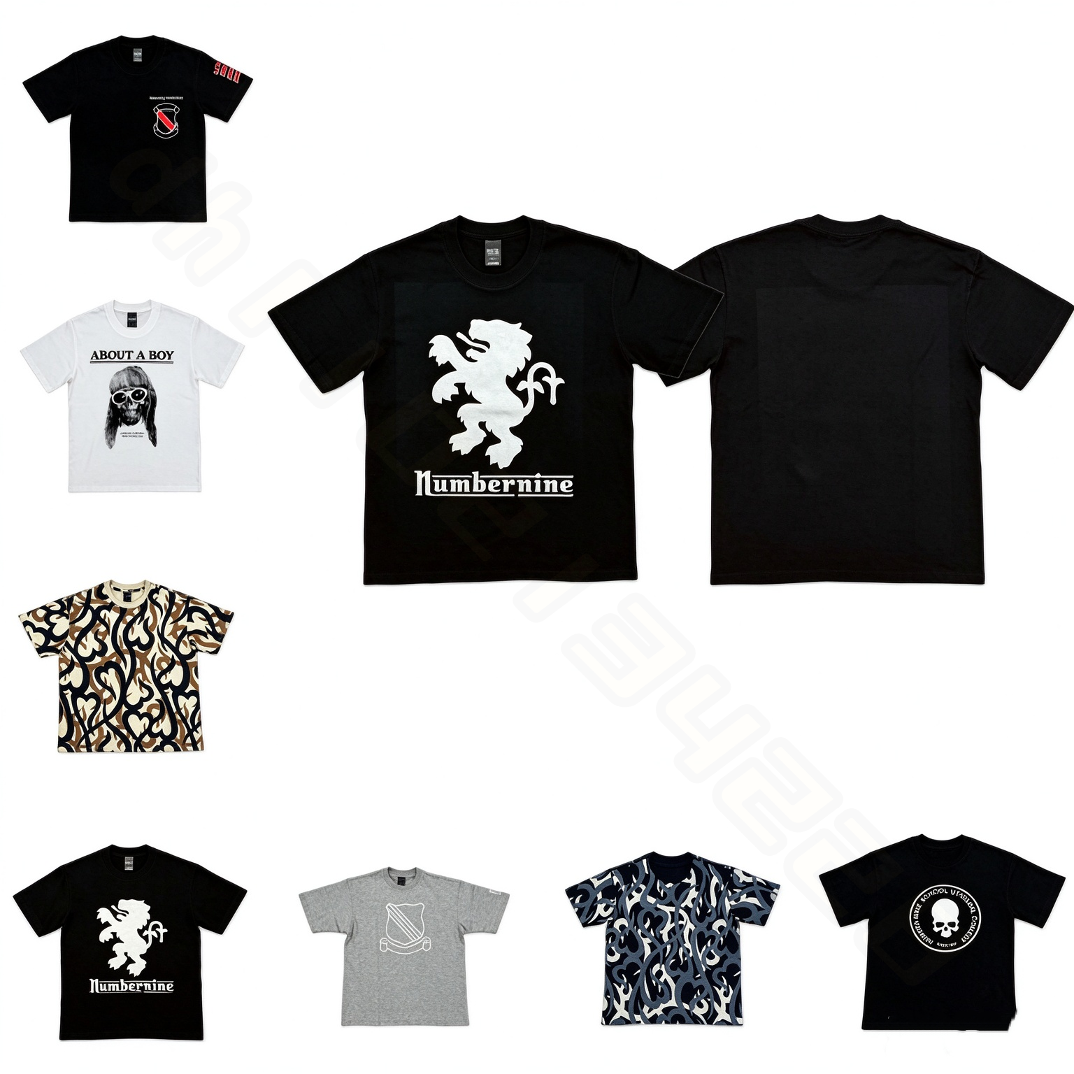 Men's T-Shirts designer mens tshirts Number (N)ine 01 Lambretta Lion Print T Shirt Vintage Graphic Short Sleeve Tees For Men Women