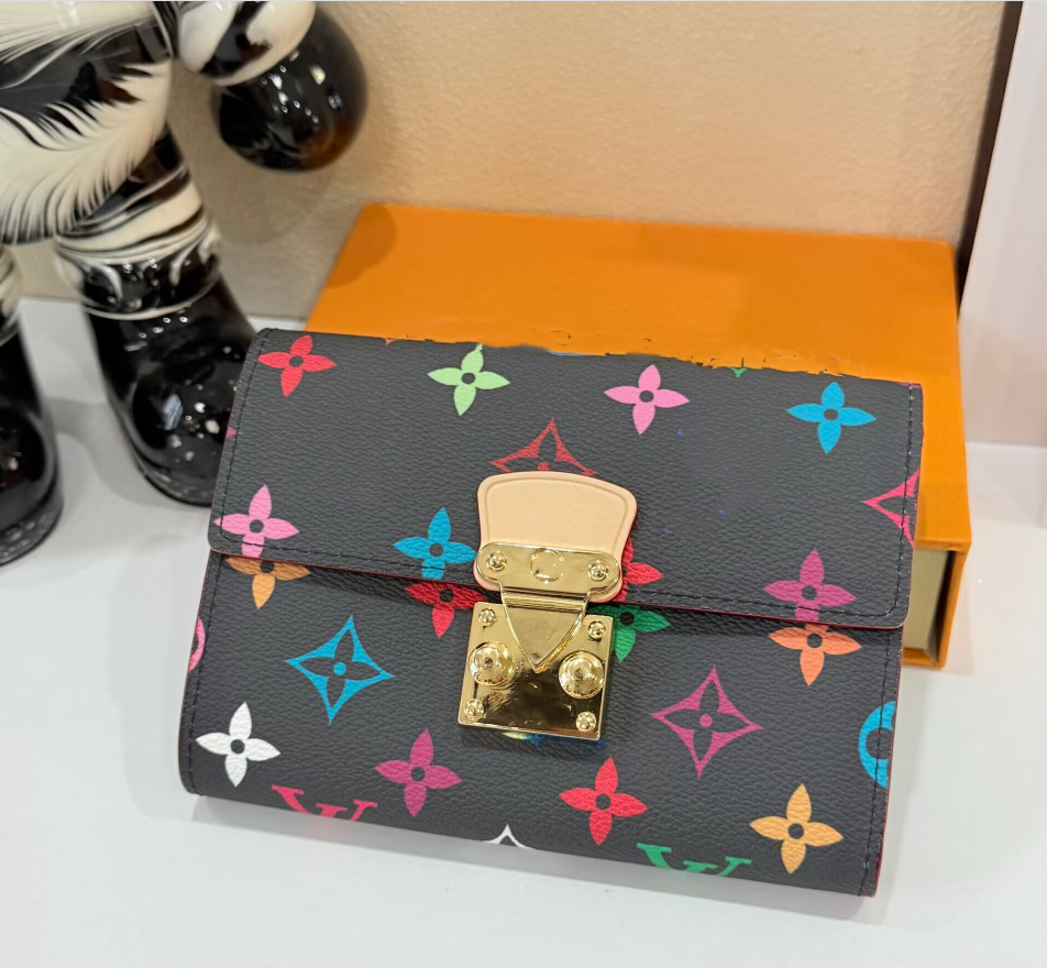 10A Quality Designer Wallet Women Luxury Long Purse Casual Fashion Daily Outfits Wallets Three-fold snap button Hasp Purse Mens Wallet