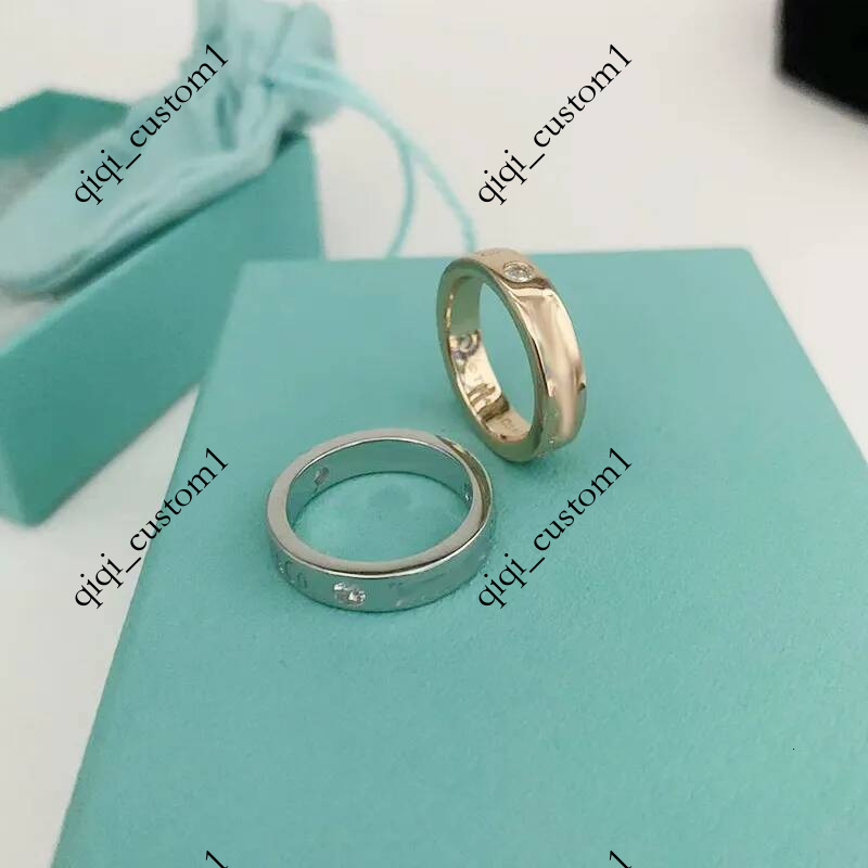 High version Silver three Diamond Couple Gift Valentine's Day Elegant All match Stainless Band rings Designer jewelry for wedding Plus Size