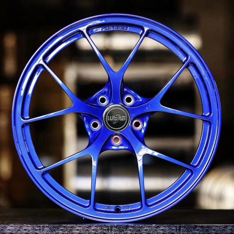 18 19 20 21 22-Zoll-Schmiedefelgen für Benz BMW Audi Jaguar Tesla Lexus Lamborghini URUS Mustang Ferrari 488 388 Aito Zeekr Dodge individuelle blaue