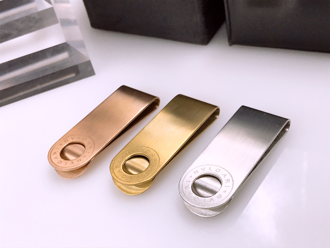 BVL Flat Carving Money Clips Stainless Steel Money clip Design gold silver High Quality Luxury Gifts