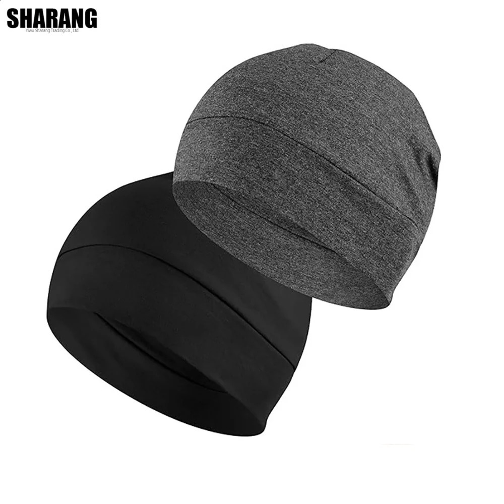 Outdoor Beanie Caps Solid Color Women Breathable Skull Hat Men DIY Embroidery Letter Slouchy Baotou Cap 260920