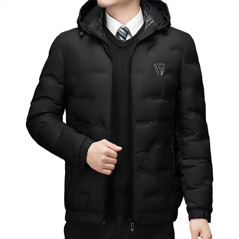 Men Coats Winter Jacket Thicken Hooded Windproof Outwear Warm Casual Cotton Mens Overcoat Thicking Down Jackets Parkas 260920