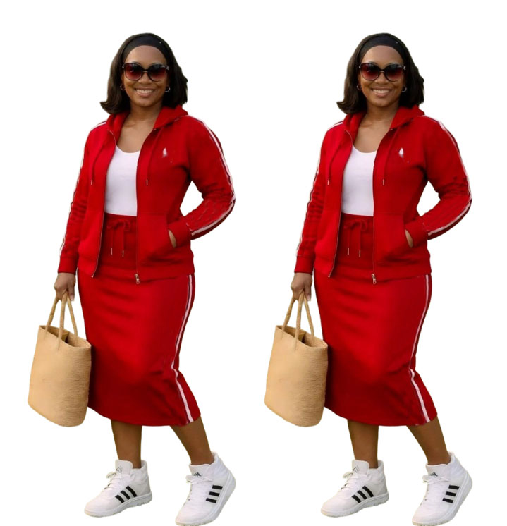 Women's Casual hooded hoodies Dress Set Office Lady Autumn Elegant zipper jacket drawstring wrapped hip dresses two-piece sets Women Outfits