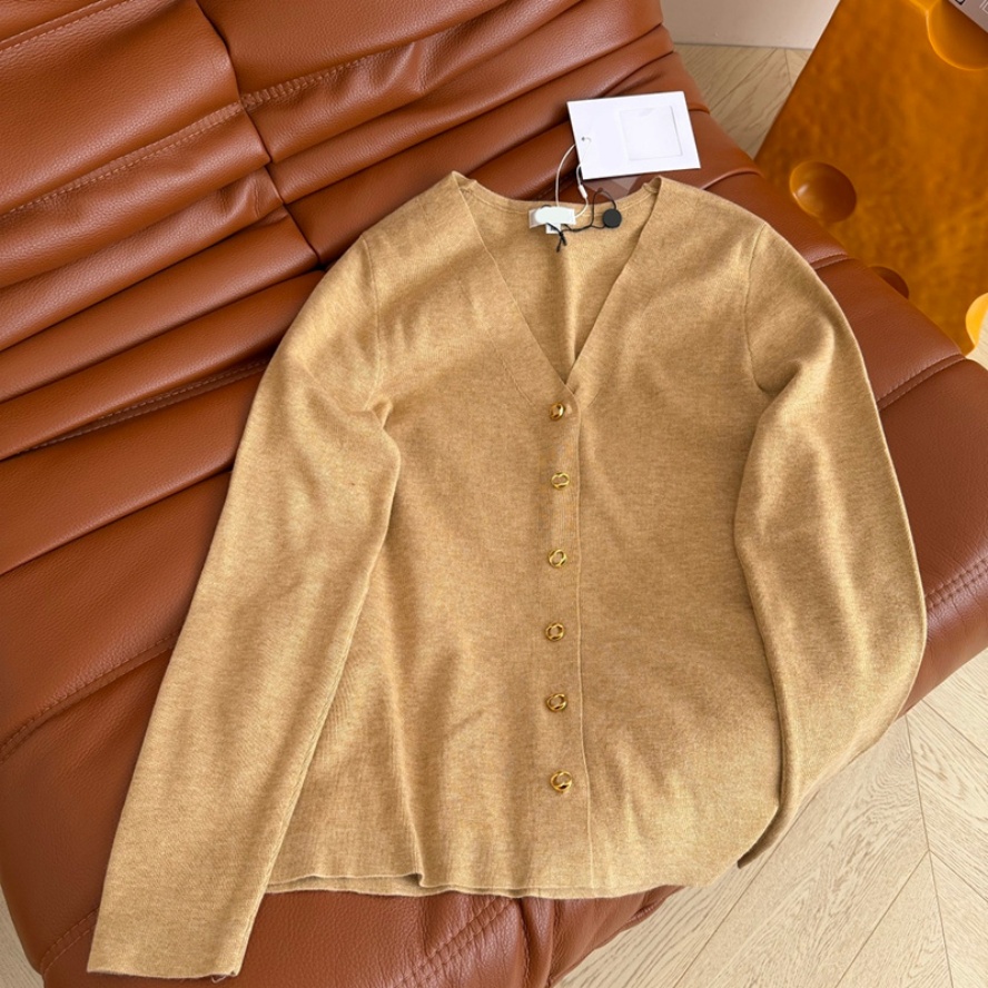 Wool High End Knit Cardigan For Women Designer Vintage Loose Cozy Cardigan Sweater Autumn Winter Trendy Buttons Casual Sweater