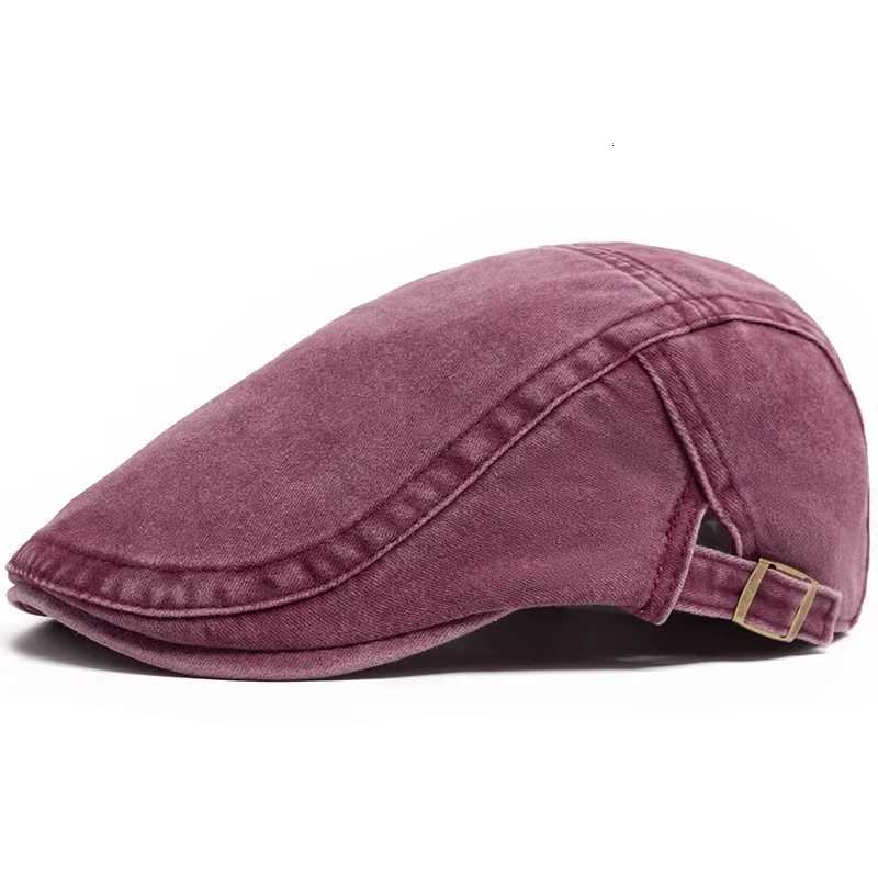 Painter Berets Vintage Hot sale Beret Unisex Fashion Flat Visor Cap Casual Autumn Retro Cotton Solid Newsboy Hat Summer Adjustable N260919