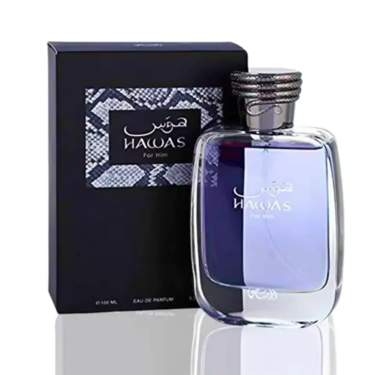 Men Fragrance RASASI HAWAS FOR HIM EDP Perfume 100ML Hydroaromatic Note Spray Eau De Parfum Oriental Fougere Notes