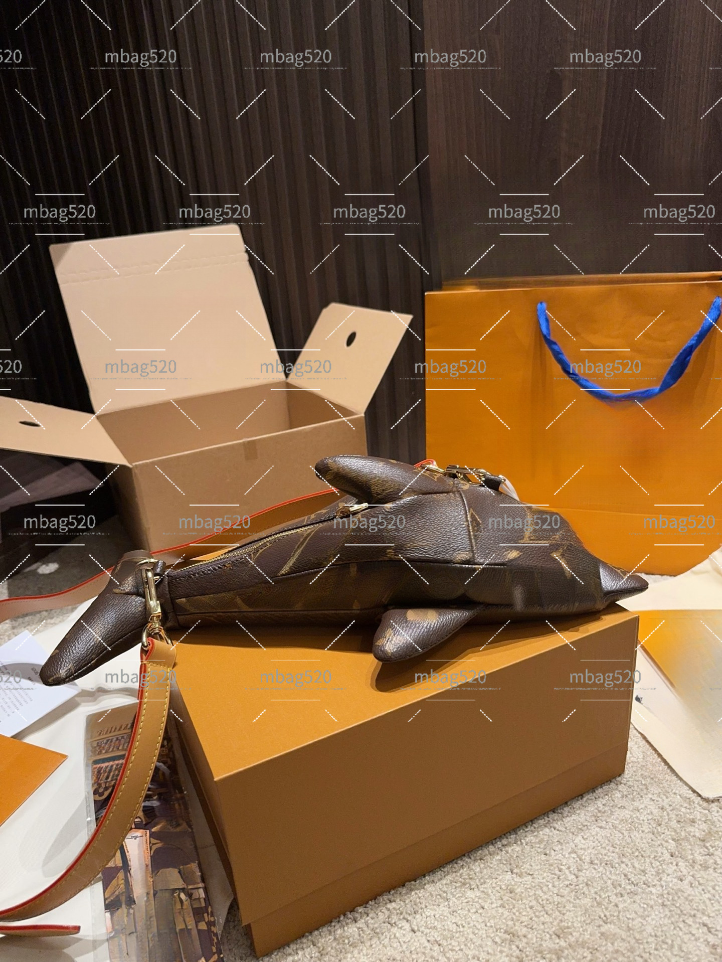 Borsa a forma di delfino da donna di design di lusso Borsa a mano in pelle Borsa a tracolla a tracolla Zaino Borse e borsetta Dimensioni 28 cm