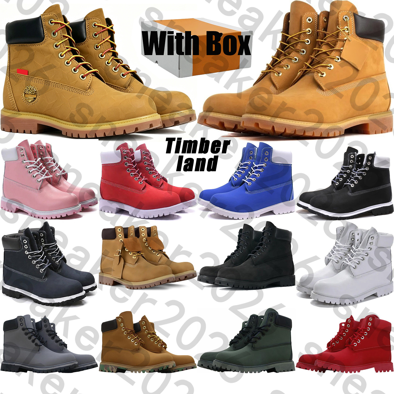 Designer tims timbsmen hunters boots women work martin booties Autumn winter boots cowboyboots Shoes men womens sneaker cowgirl cowboy