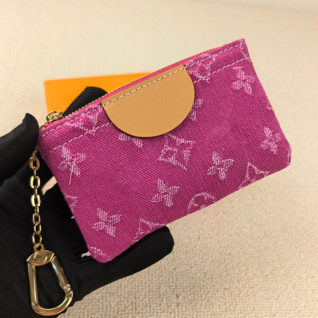 Top luxury Designer Wallets Women Wallet High Quality Denim Wallet Holders Zipper Ladies Purse Checked Embossed Flowers Wallet bag M27109 r1