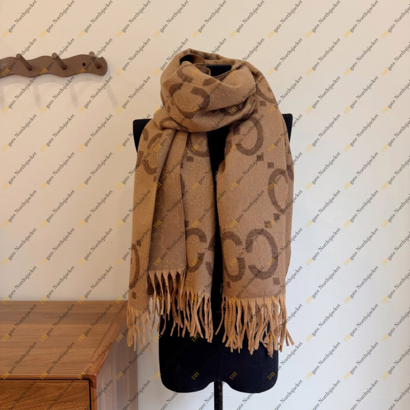 Letters Scarfs Designer Women 100% Cashmere Goucciy Scarf Womens Winter Vintage Fashion Ladies Long Wrap 180-60CM Foulard Luxe Femme Wool Scarf No B
