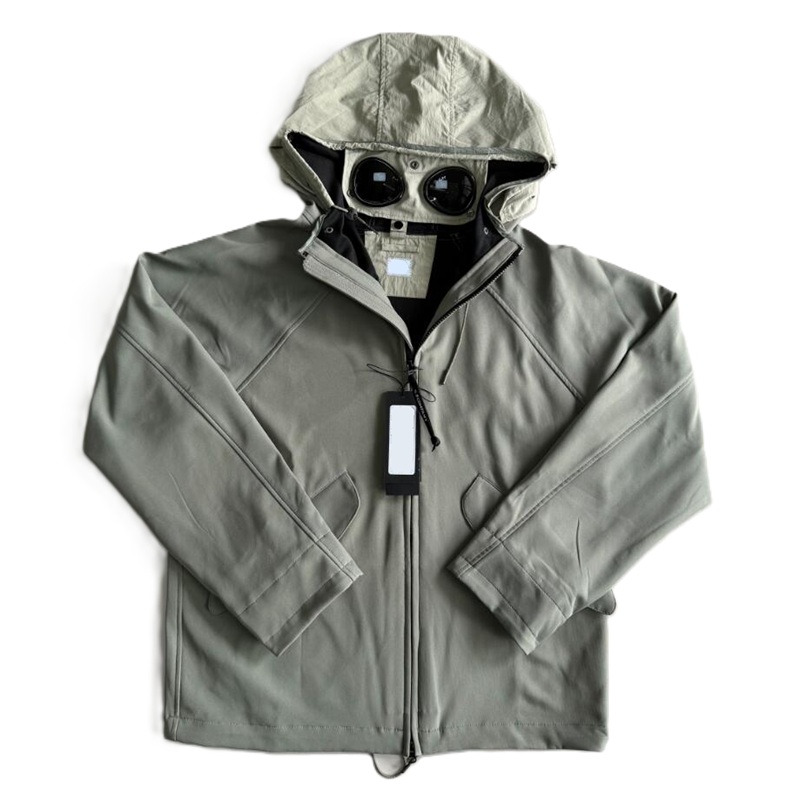 Spliced Autumn Winter Men Casual Softshell Jacket Men Outdoor Windproof Fleece Hooded Jacket Size M-XXL Black Grey