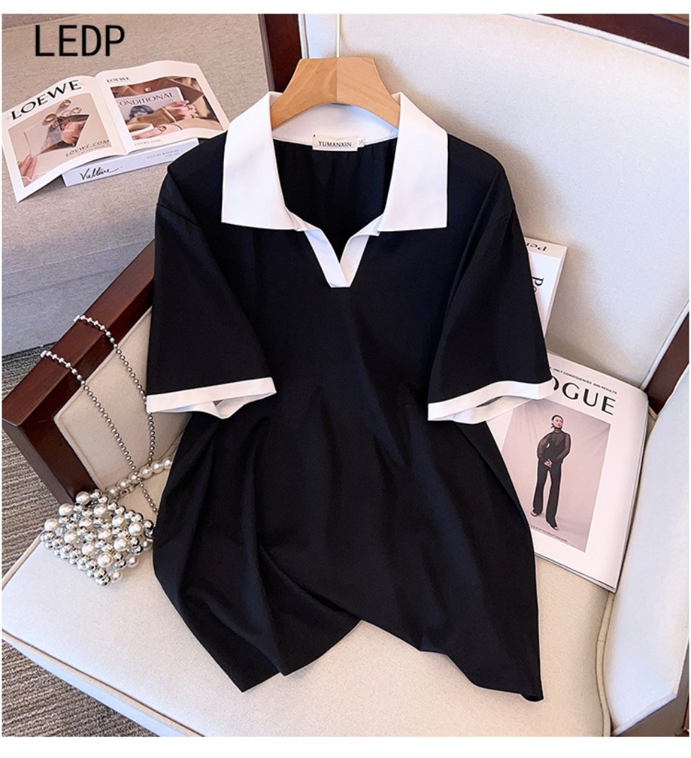 222091 Cool fiber large size women's T-shirt summer ice touch sunscreen anti-ultraviolet outdoor sports quick-drying fabric