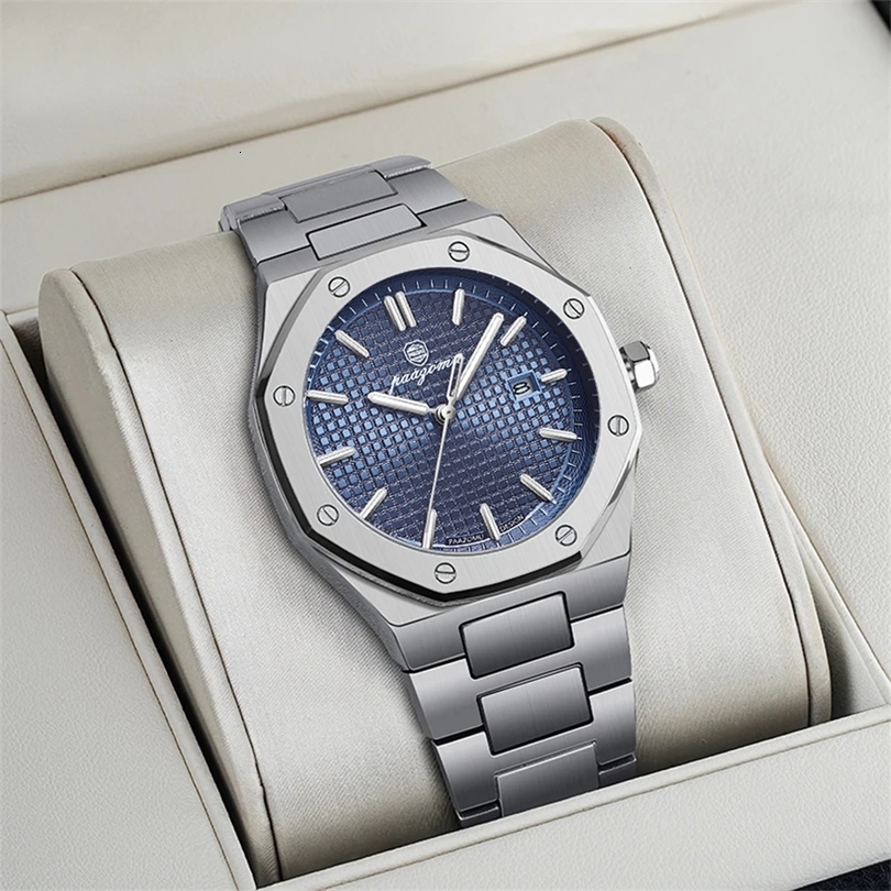 PAAZOMU y Square Man Quartz Watch Waterproof Luminous Date Mens High Quality Stainless Steel Business Men Watches w260909