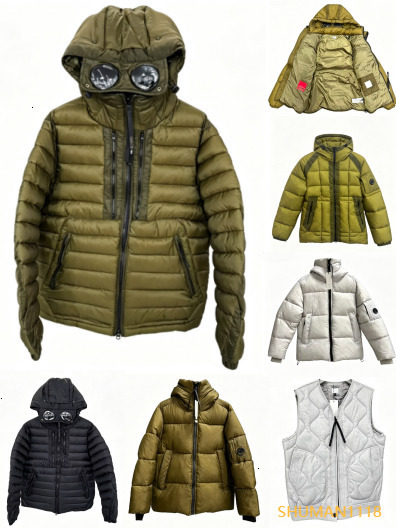 2026 new designer cp compansyyy men jacket windbreaker puffer with lens unisex high quality autumn winter thick warm down cotton padded gilet vest s