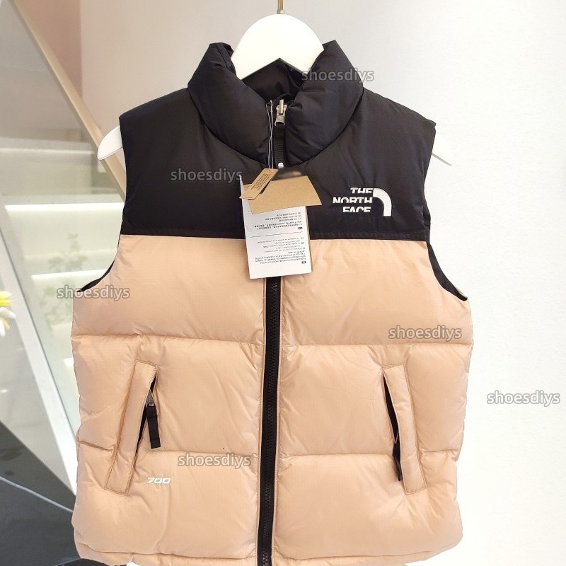 Free Shipping Kids Jacket 1996 Retro Nuptse Vest Boys Girls high quality 700 Fill Power Goose Down Zippered Hand Pockets Windproof Warm Outdoor Wint