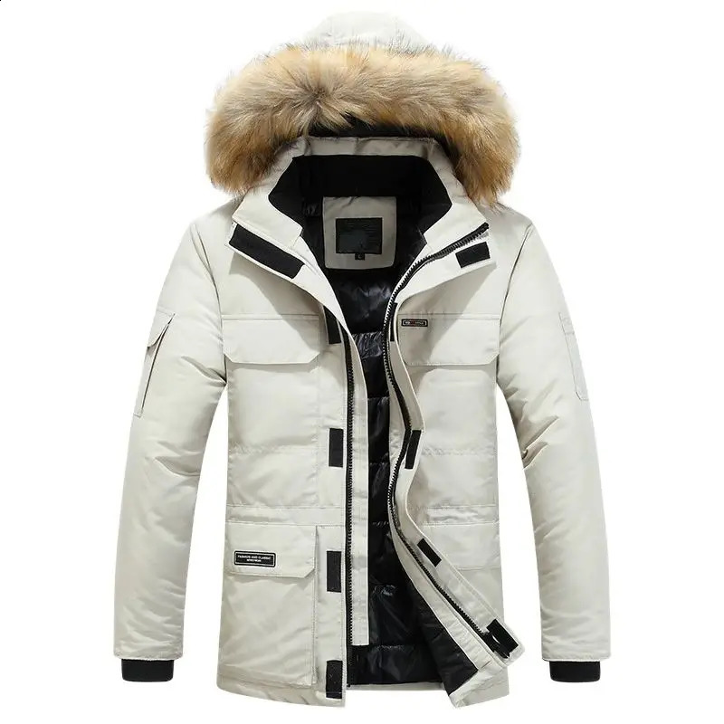 Men Thick Casual Turn Down Collar Mens Winter Jackets Parkas Coats Mens Winter Coats Fashion Hooded Parkas Warm Winter Jackets 260920