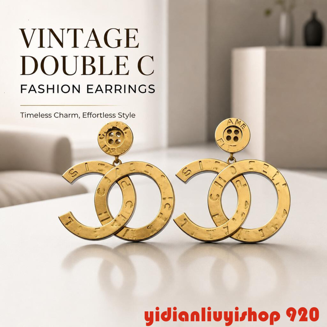 Boucles d'oreilles de styliste pour femmes, clous à boutons gravés lisses de haute qualité, en forme de dés, à la mode et polyvalents
