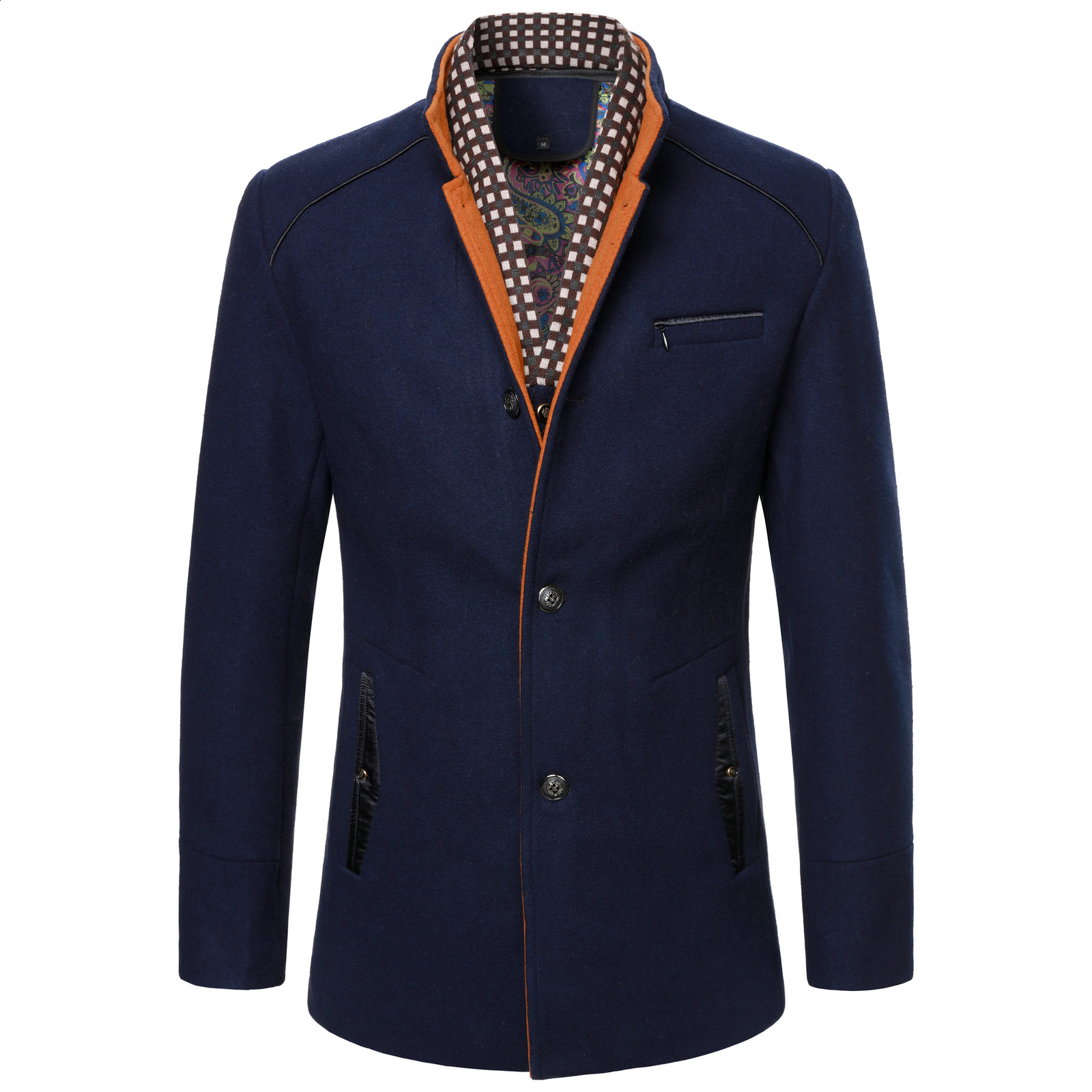 Men Winter Business Casual Woolen Blends Trench Coats Man Thicker Warm Cashmere Overcoats High Quality Male Wool Blends 3XL 260920