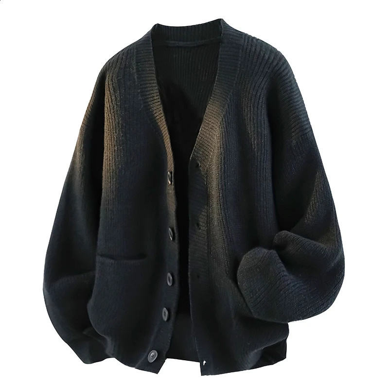Men's Autumn and Winter Outdoor Comfortable Windproof Warm Cardigan Sweater Fashion Trend Versatile Knitted Casual Jacket 260918