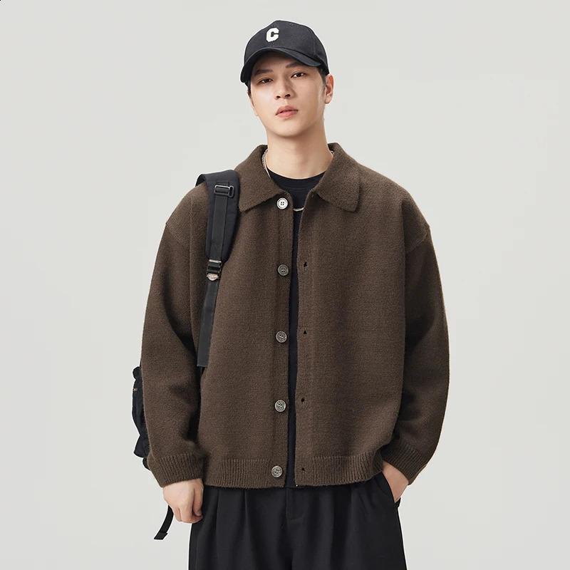 Autumn Winter Knitted Sweater Coat Men Women Vintage Fashion Loose Casual Cardigan Jacket Jumpers Sweaters Tops 260920