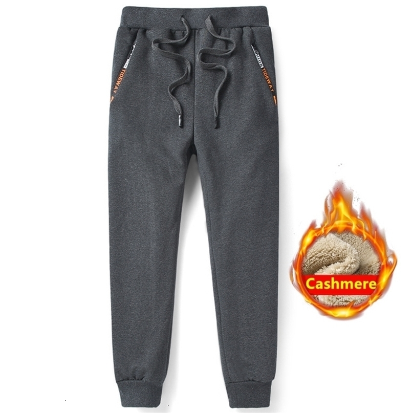 Mens Cashmere Thickened Trousers Winter Lamb Sweatpant for Men Comfortable Sports Pants Casual Warm Joggers 260917