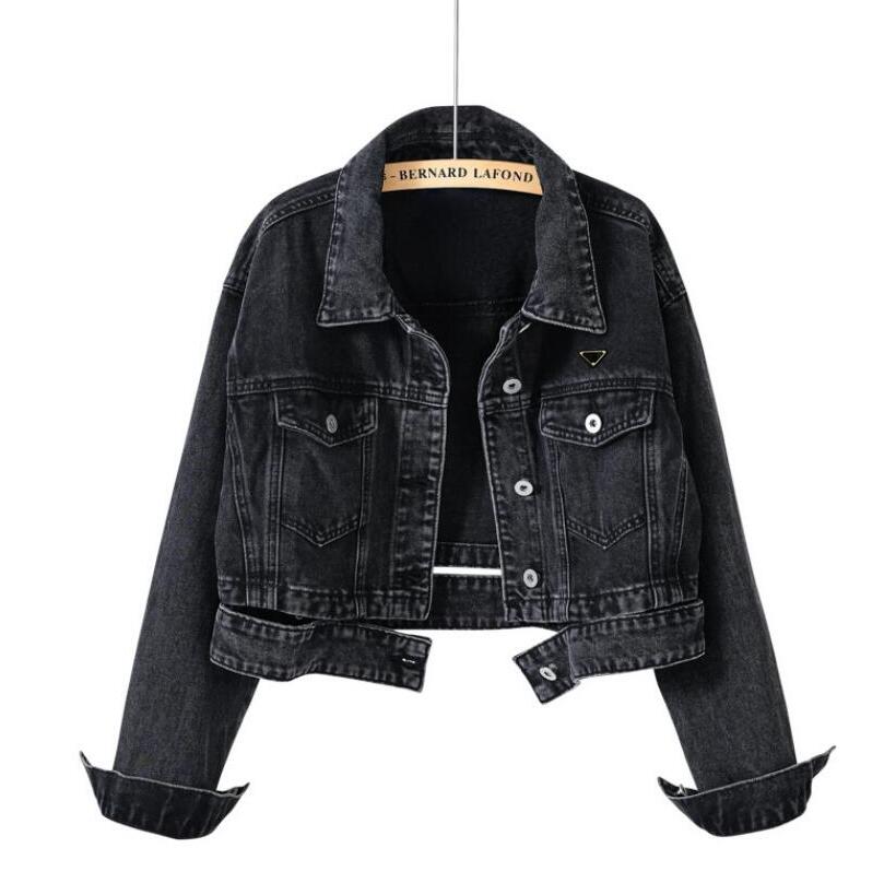Design short length jacket Women's retro luxury Denim Jacket Jean Coat street Stylish explosion street denim outfit