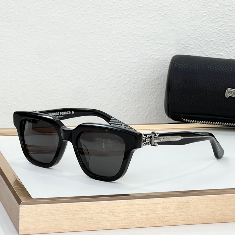 New Chrome Eyewear VAGILLIONAIRE II TOP Quality Designer Sunglasses Unisex Square Acetate Frame Vintage Cross Metal Decor UV400 With Original Box Si