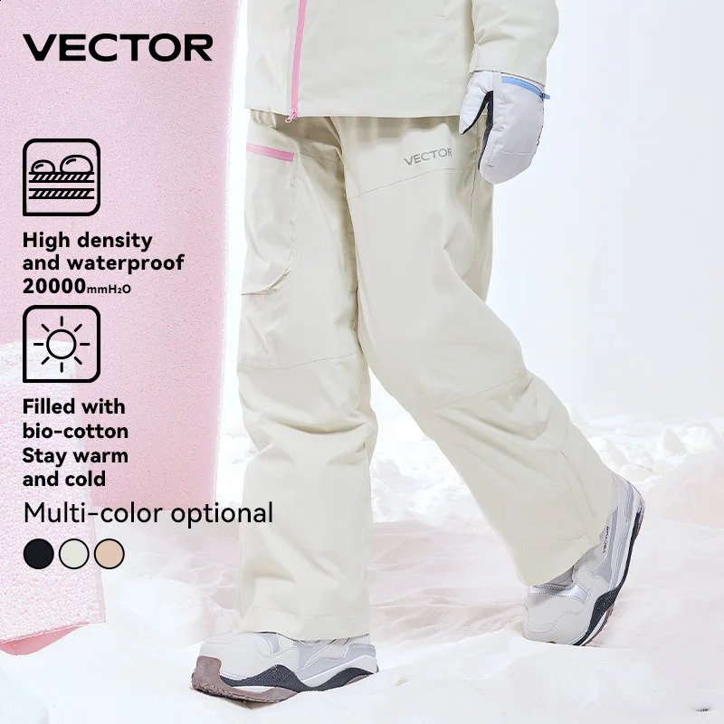 VECTOR Woman Man Winter Ski Pants Outdoor High Quality Windproof Waterproof Warm Snow Trousers Winter Ski Snowboarding Pants 260920