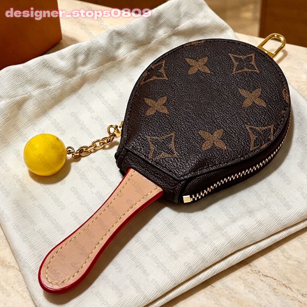 New Zero Wallet Designer Mini Tennis Wallet Fashion Women Men's Keychain Ring Credit Card Clip High Quality Coin Wallet Luxury Change Wallet Ca