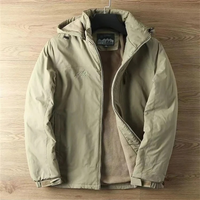 Casual Warm Military Tactical Coat Men Large Size Jacket Autumn Winter Padded Thickened Outdoor Punching Hiking Jacket Men's Top260918ww