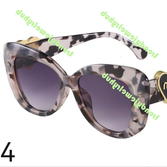 Designer Sunglasses Y2K Women Cat Eye Glasses Miuglasses Sunglasses For Women Featuring Heart-Shaped Fashionable Artistic Design With Round Frame Mo
