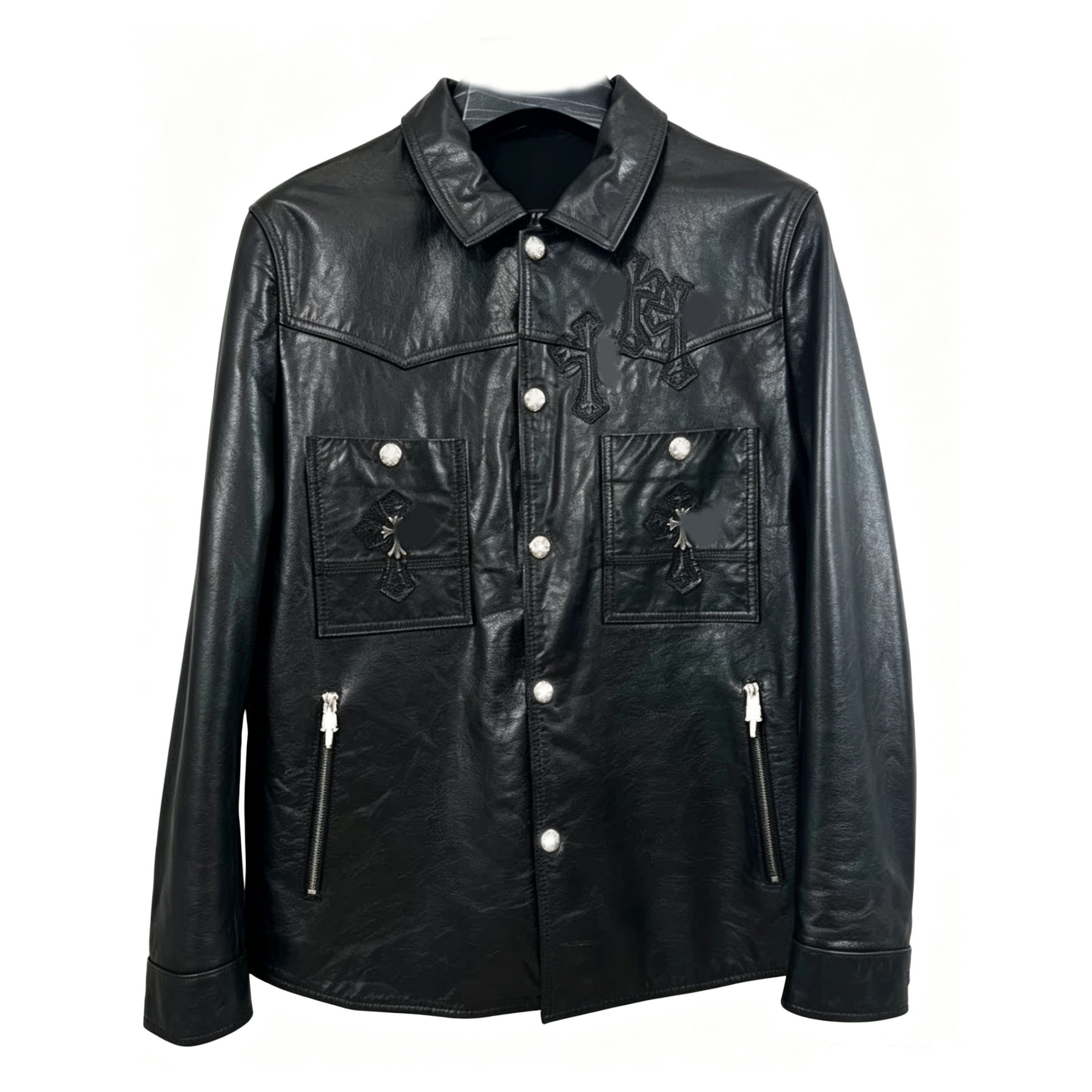 Mens Designer Cowhide Leather Jacket Men Women Casual Jackets Womens Buffalo Oil-waxed Genuine Leather stand-up collar Motorcycle Jacket clothes siz