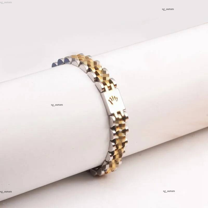 Hip Hop homme garçon large 12mm 20cm créateurs de mode Bracelets bracelet Femme Femme fille lettre 316L bijoux en acier inoxydable pour mari peti