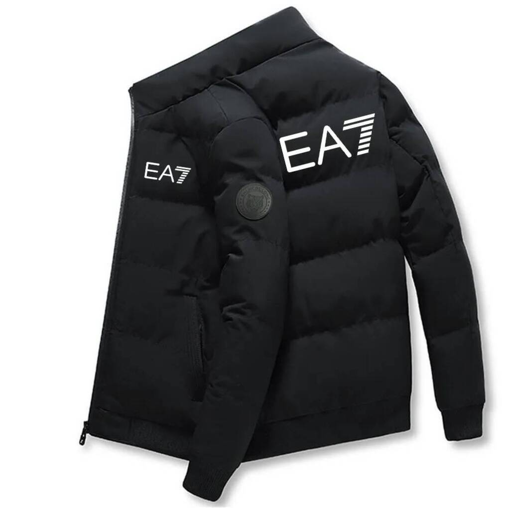 Ea7 Designer Jacket Down Parkas Winter Jackets Thin And Light Comfortable Windproof Hoodie Stand Up Collar Warm Print Ea7 Cotton Slim Man Zip Up Coa