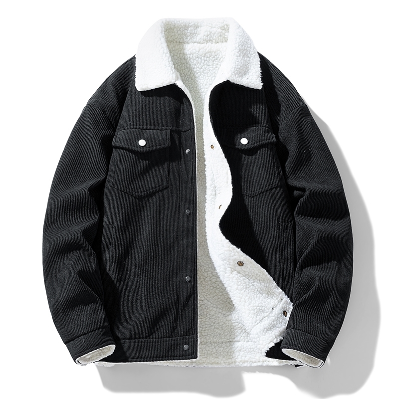 Men's Jackets and Coats Fashion Warm Corduroy Thick Coats 2026 Winter Fashion Men's Coats Down Jackets Men's Cotton Clothing 260918