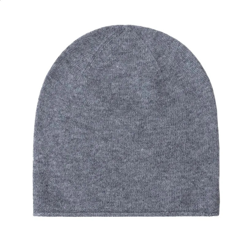 Knitted Seamless Merino Wool Beanies Unisex Women Hat Autumn Winter 260918